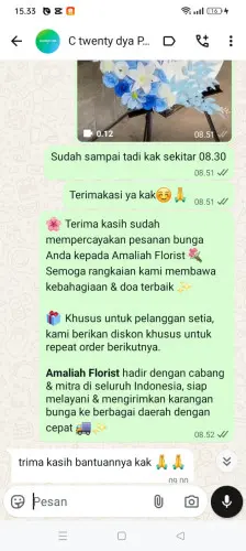 Testimonial Standing Flower pasirreungit